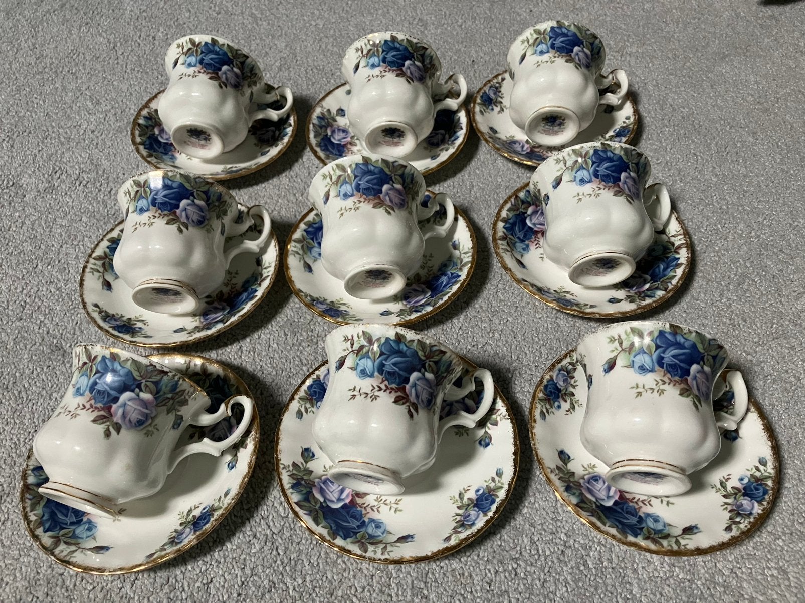 Royal Albert Moonlight Rose herenkopjes, kop en schotel, Ophalen