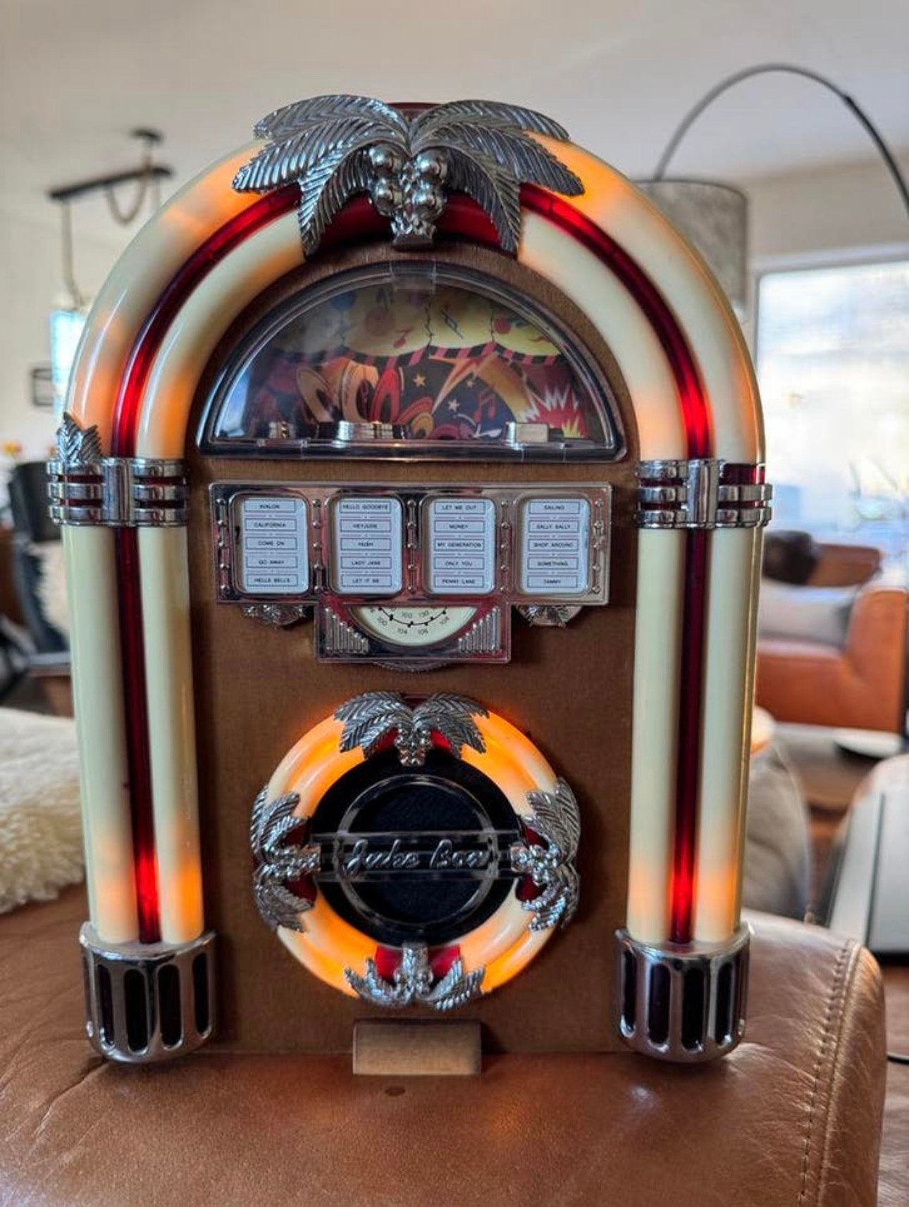 Jukebox radio met licht., Ophalen of Verzenden, Zo goed als nieuw, 1970 tot heden, Overige merken