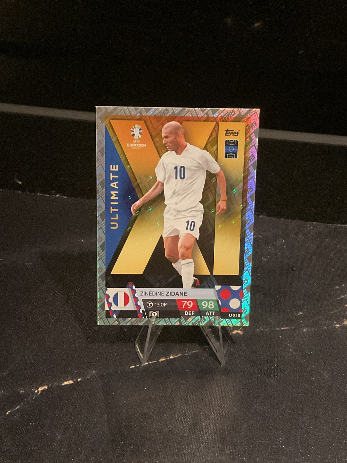 Topps Match Attax EURO 2024 – Zidane Ultimate, Ophalen of Verzenden, Zo goed als nieuw, Plaatje