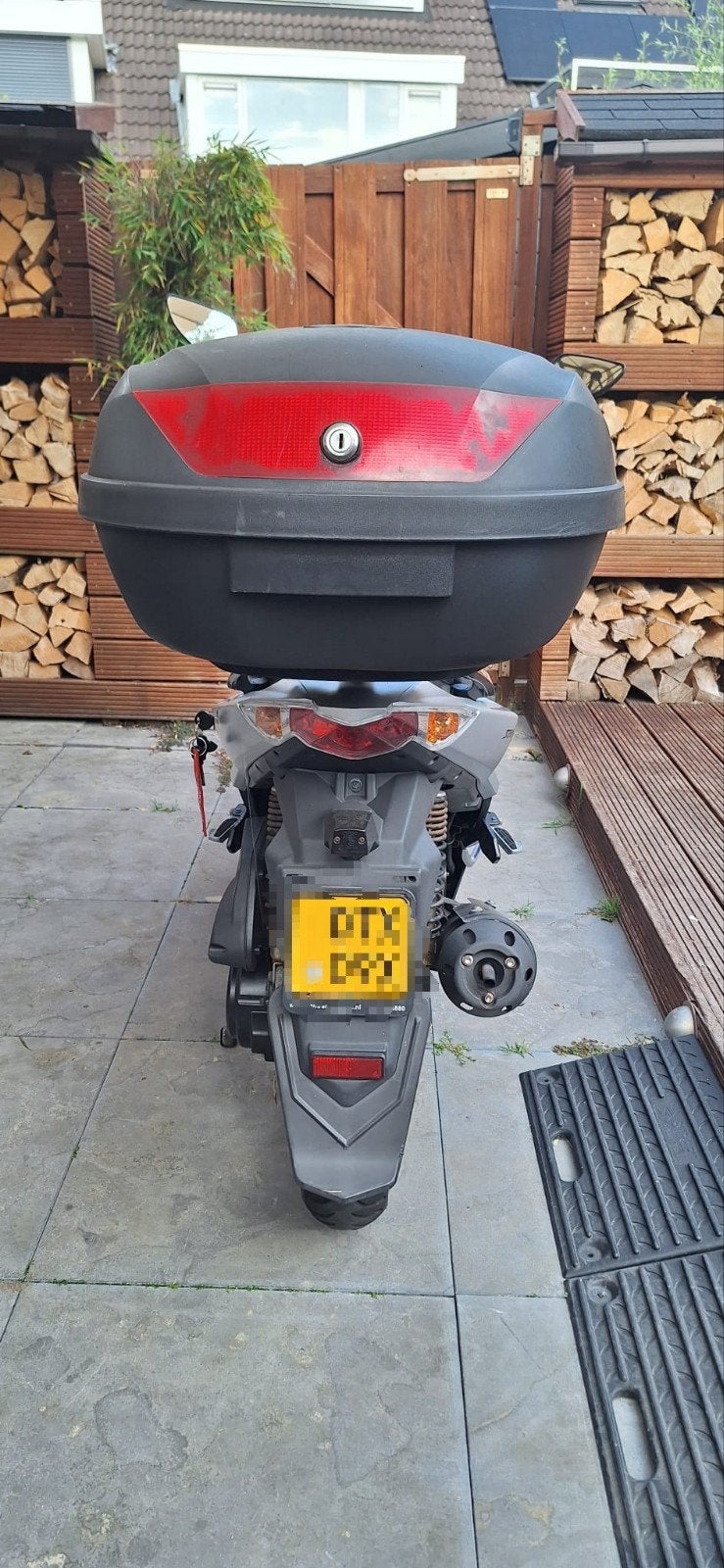 Kymco Super 8 Scooter - Blauw/Zilver - Goede Staat, Fietsen en Brommers, Scooters | Kymco, Gebruikt, Maximaal 45 km/u, Ophalen of Verzenden