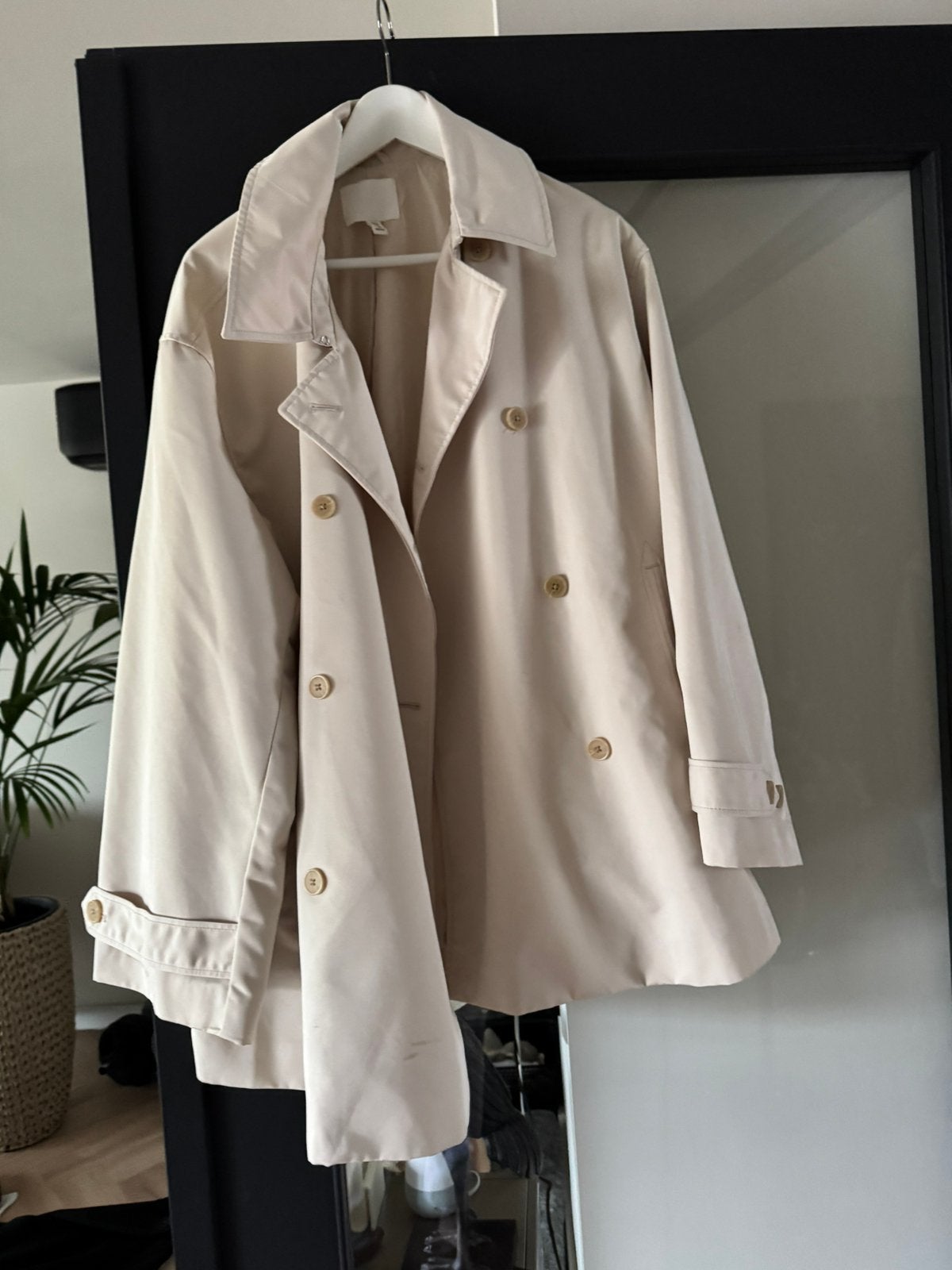 HM jassen, Kleding | Dames, Jassen | Zomer, Ophalen of Verzenden, Zo goed als nieuw, Maat 46/48 (XL) of groter, Zwart