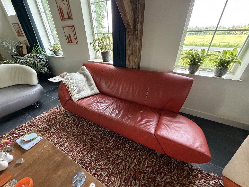 Jöri Pacific, Huis en Inrichting, Banken | Sofa's en Chaises Longues, Gebruikt, Driepersoons, 250 tot 300 cm, 75 tot 100 cm, Leer