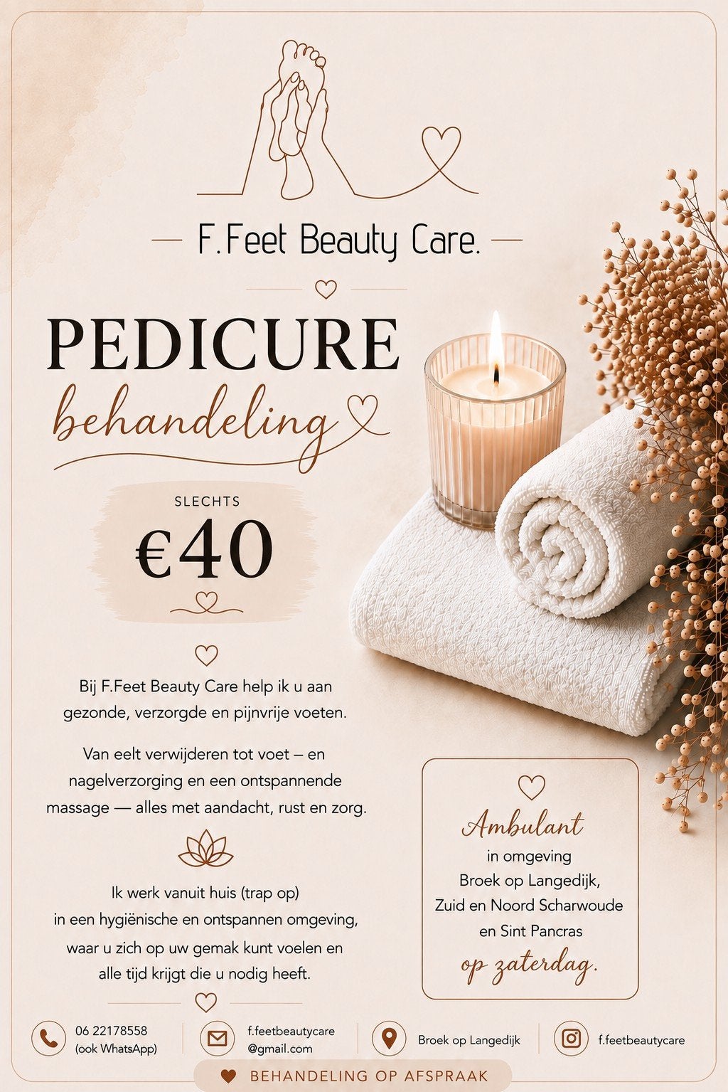 pedicure behandeling, Eén persoon, Cadeaubon