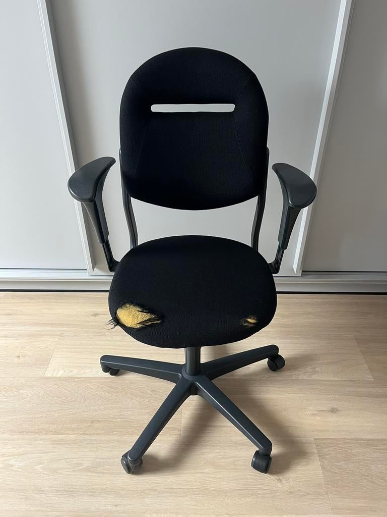 Ahrend 220 bureaustoel - Gratis, Huis en Inrichting, Bureaustoelen, Ophalen, Gebruikt, Zwart, Bureaustoel