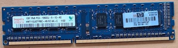 SK Hynix 1GB DDR3 RAM-geheugenmodule, Computers en Software, RAM geheugen, Verzenden, DDR3, Desktop, Gebruikt