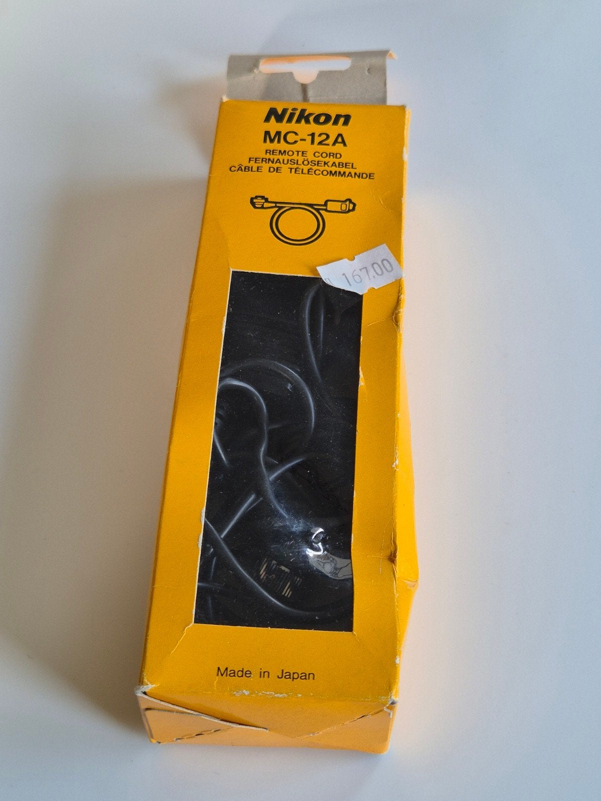 Originele Nikon MC-12A Remote Cord / Draadontspanner, Info@nikon.com, Gebruikt, Overige typen, Ophalen of Verzenden