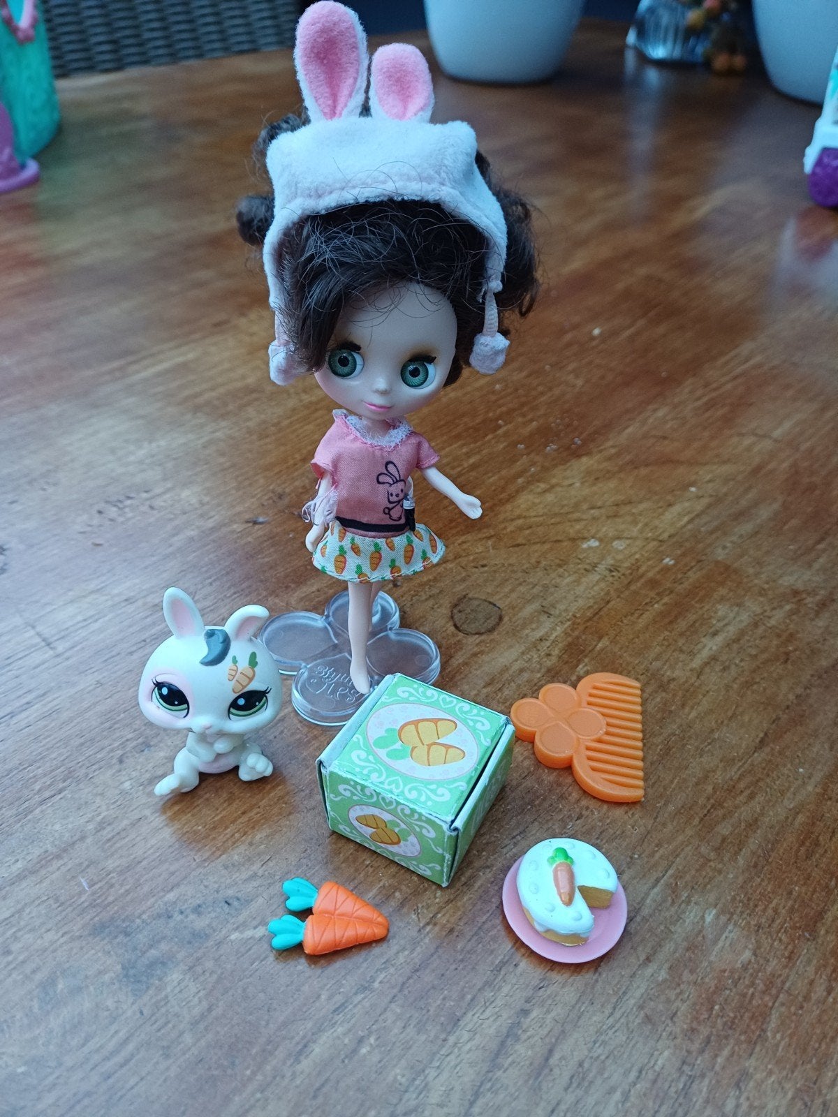 Littlest Pet Shop Blythe Loves Bunny Duo #1855 –Complete Set, Ophalen of Verzenden