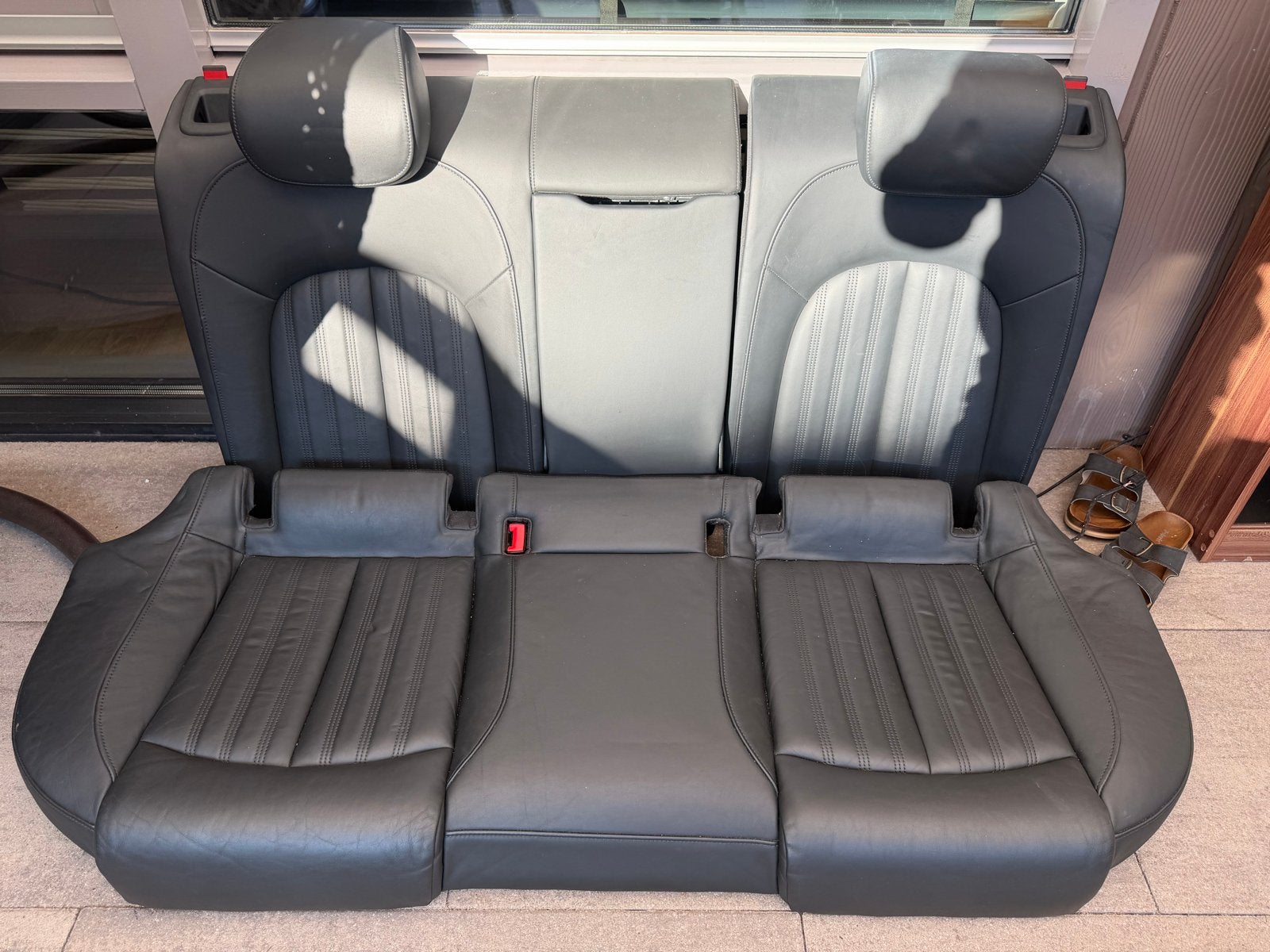 Audi A7 A6 Achterbank Leder Zwart, Auto-onderdelen, Ophalen of Verzenden, Gebruikt, Audi