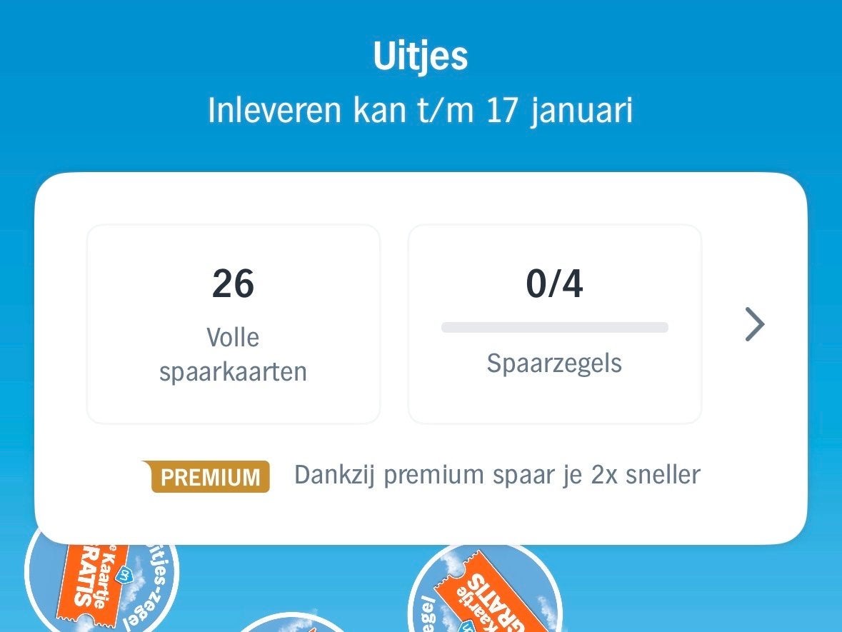 AH Uitjes spaarzegels - Volle spaarkaarten, Ophalen of Verzenden, Winkel, Super of Benzinepomp, Zegels, Bonnen of Punten