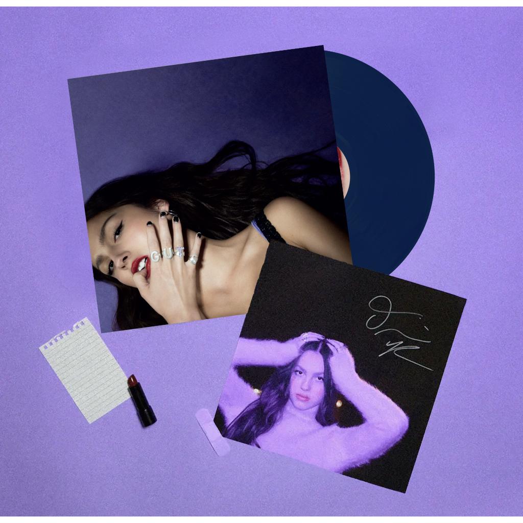 Vinyl LP Olivia Rodrigo guTs Vinyl BLUE GESIGNEERD NIEUW, Ophalen of Verzenden, Nieuw in verpakking, 12 inch