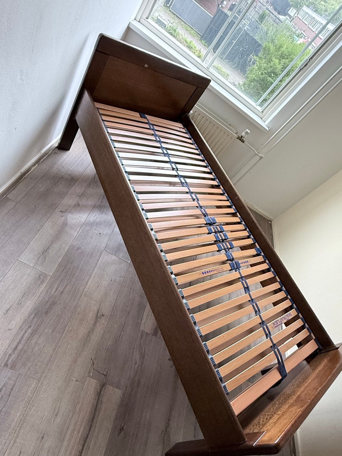 Eenpersoonsbed met lattenbodem, Ophalen, Verstelbaar, 90 cm, Eenpersoons