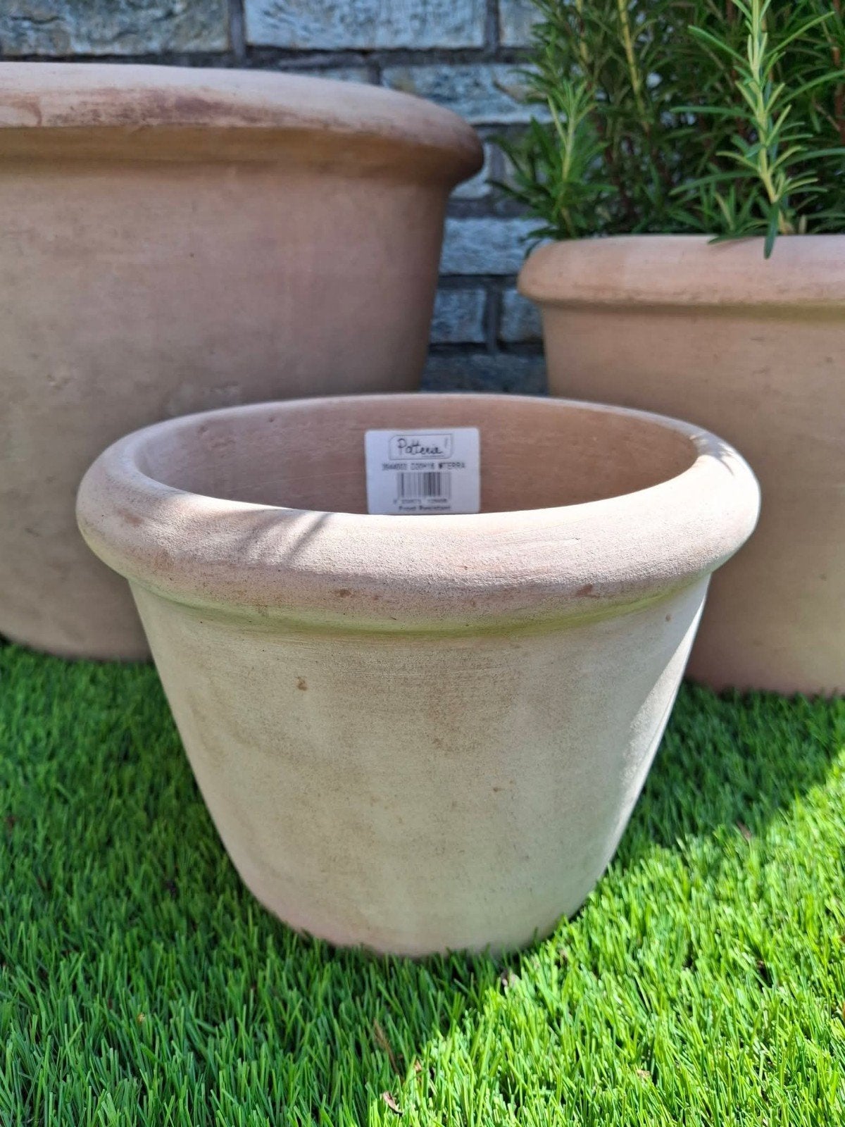 terracotta handgemaakt 3 delige setjes, Ophalen, Nieuw, Terracotta, Binnen