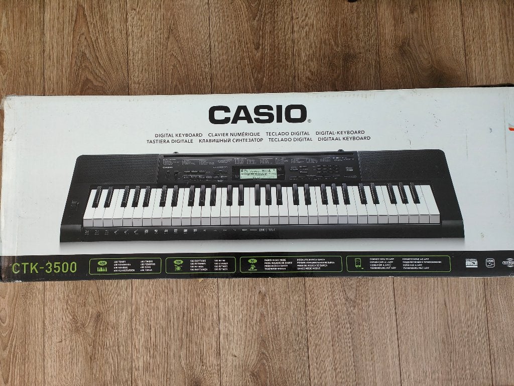 Casio CTK-3500 keyboard - weinig gebruikt- in originele doos, Muziek en Instrumenten, Keyboards, Ophalen, Gebruikt, 61 toetsen