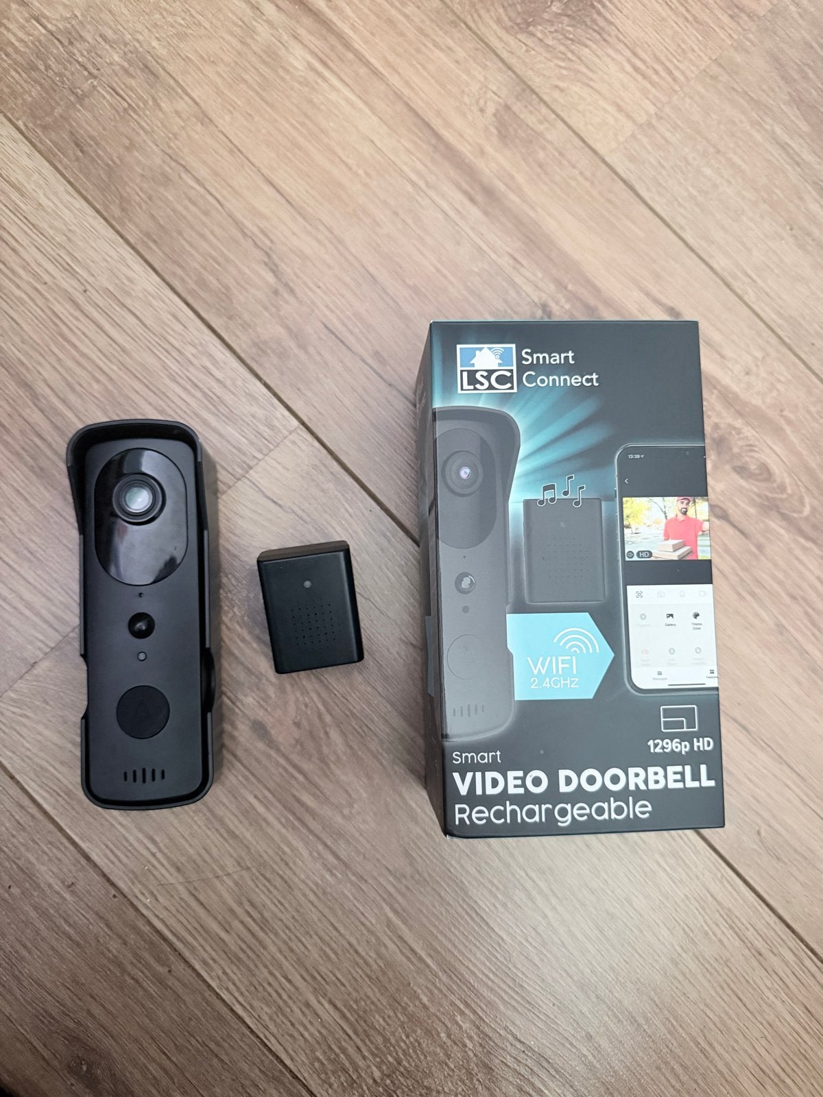 LSC Smart Connect Video Deurbel Oplaadbaar 1296p HD, Ophalen of Verzenden, Zo goed als nieuw, Buitencamera