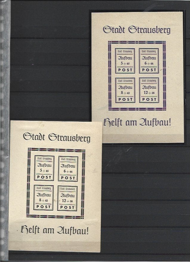 Duitsland Stadt Strausberg blokken 1/2 ongebruikt, Ophalen of Verzenden, 1990 tot heden