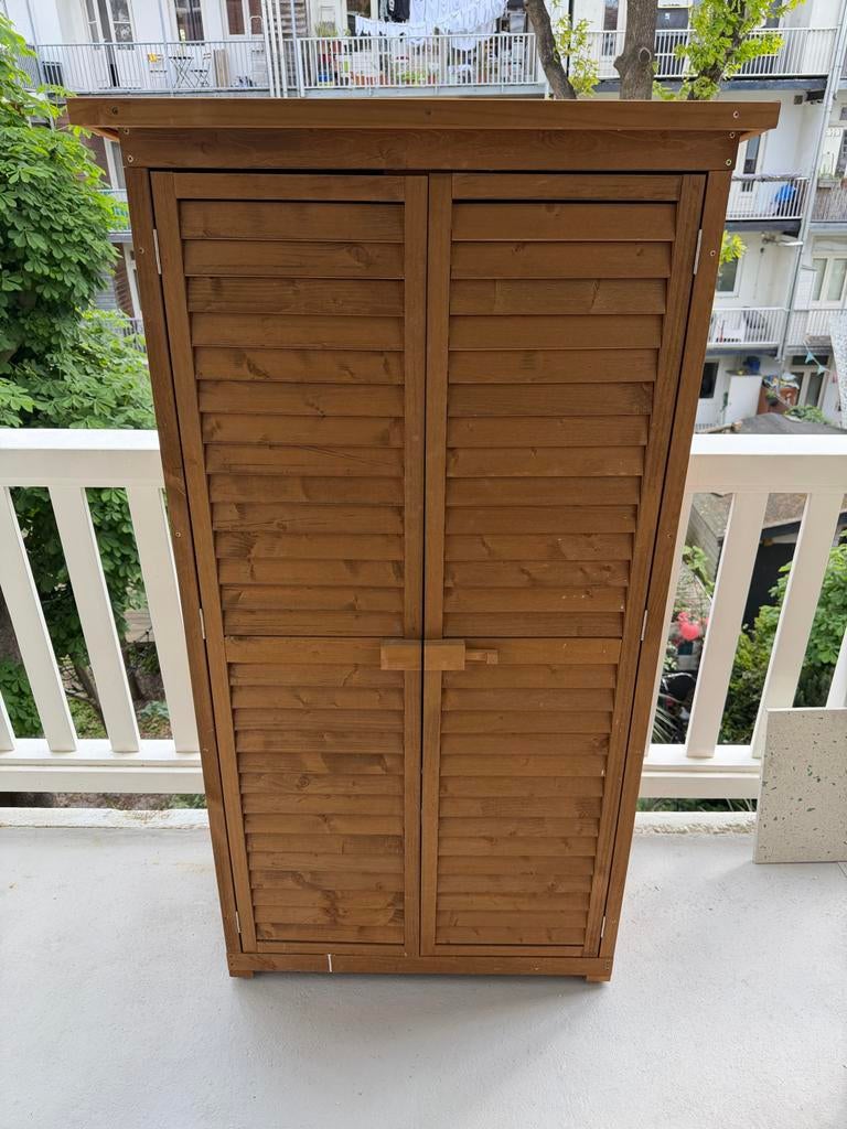 Houten Tuinkast  160 (h) x 87 (b) x 46.5 (d), Tuin en Terras, Bergingen en Tuinkasten, Ophalen, Zo goed als nieuw, Hout, Overige typen