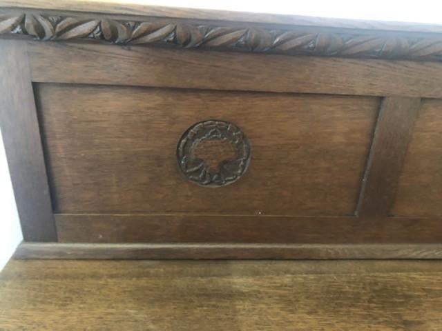 Antieke dressoir/commode, Ophalen, Gebruikt, 100 tot 150 cm, Eikenhout