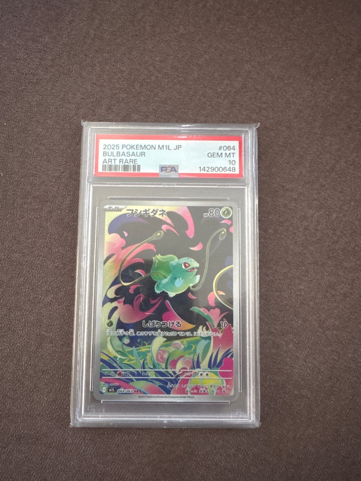 PSA 10 Bulbasaur Japanse Pokemon Kaart - Zeldzaam!, Ophalen of Verzenden, Zo goed als nieuw, Losse kaart