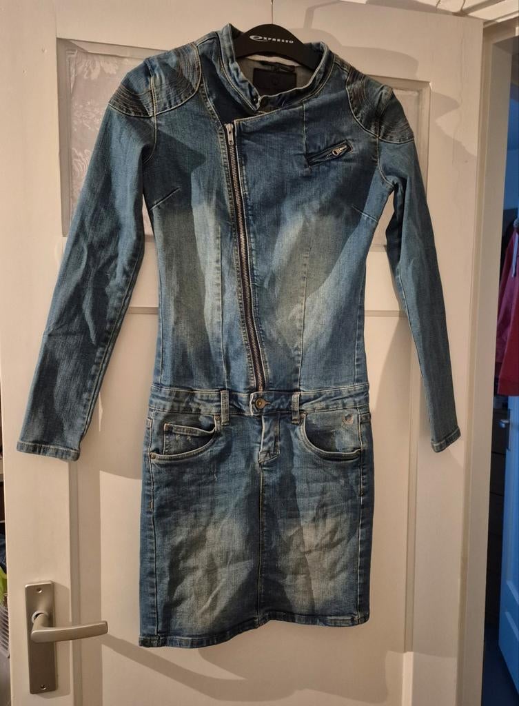 Circle of trust stretch jeans jurk maat xs in nieuwstaat!, Ophalen of Verzenden, Zo goed als nieuw, Maat 34 (XS) of kleiner, Blauw