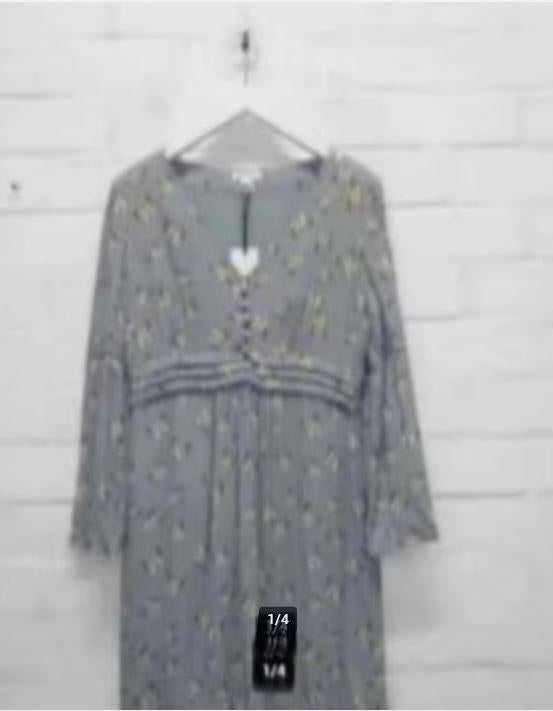 Intropia - Prachtige Jurk butterfly print maat 42 - Nieuw, Intropia, Maat 42/44 (L), Nieuw, Ophalen of Verzenden
