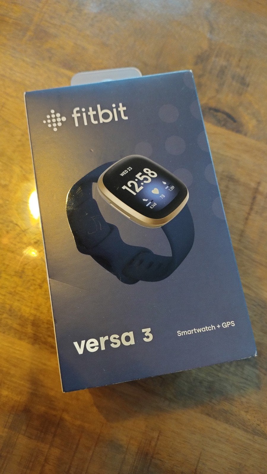 Fitbit Versa 3, Zwart, Ophalen of Verzenden, Zo goed als nieuw, Fitbit