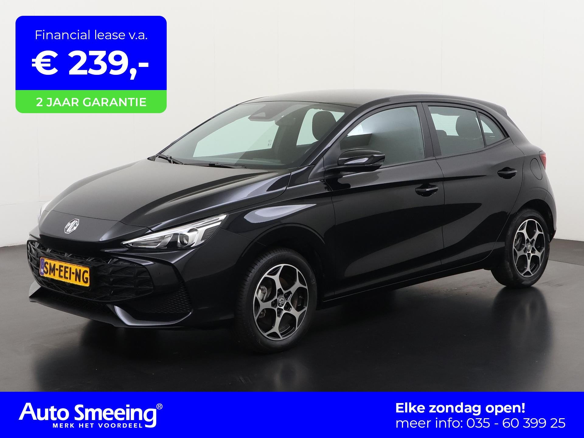 MG MG3 Hybrid+ 1.5 Hybrid+ Comfort | Camera | Navi | Carplay, Auto's, MG, Stof, 4 cilinders, Zwart, Bedrijf