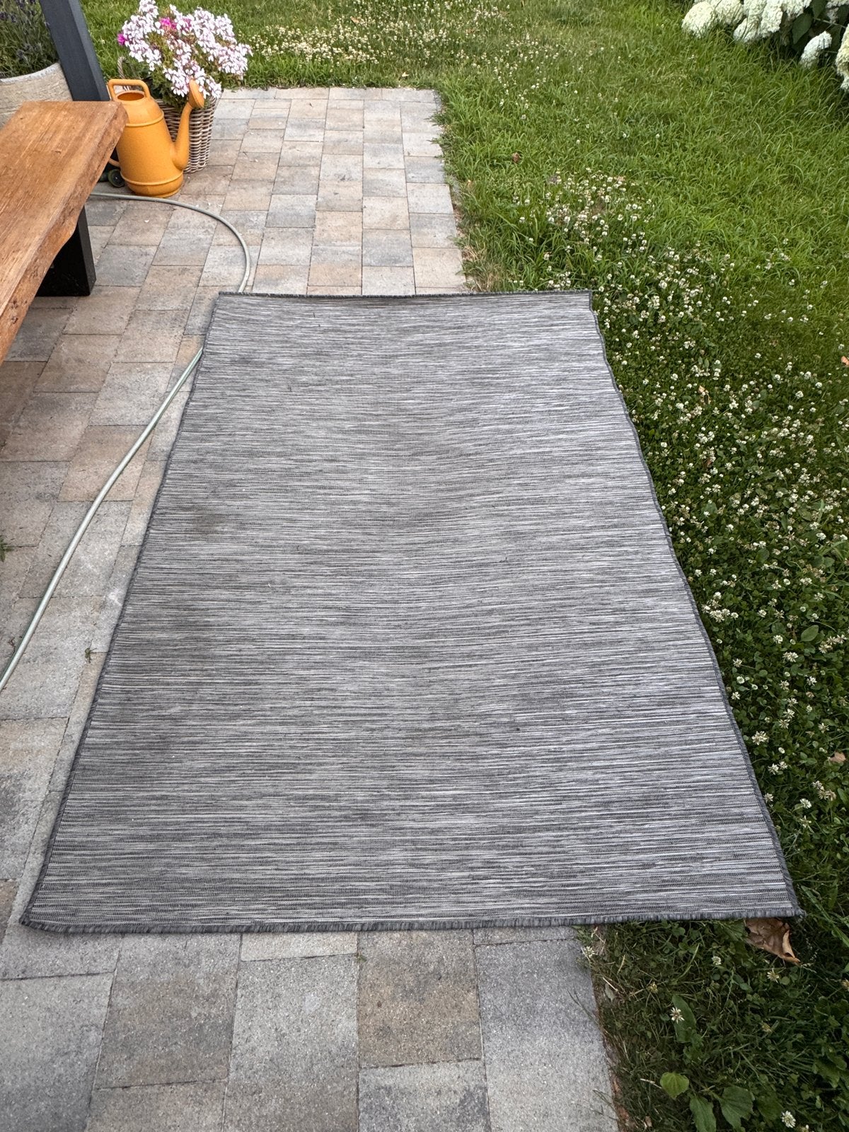 IKEA Hodde tapijt - Grijs, 133x195 cm, Ophalen, Gebruikt, 100 tot 150 cm, 150 tot 200 cm