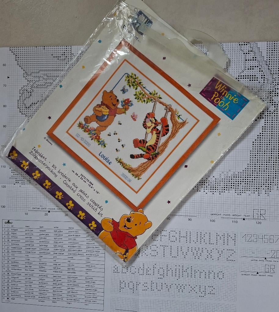 Winnie the Pooh borduurpatroon ( Vervaco) 2575/70.9854, Ophalen of Verzenden, Zo goed als nieuw, Handborduren, Patroon