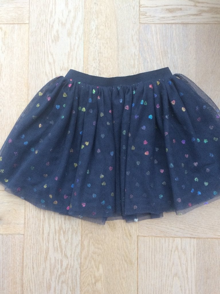 Schattige ZGAN tule rok met gekleurde hartjes maat 92, Meisje, H&M, Ophalen of Verzenden, Zo goed als nieuw