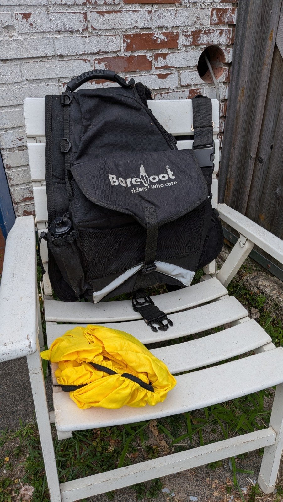 Barefoot paarden rugzak met regenhoes, Dieren en Toebehoren, Ophalen of Verzenden, Zo goed als nieuw, Recreatie