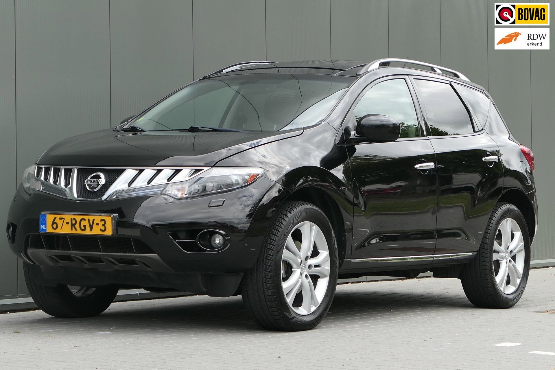 Nissan Murano 3.5 V6 Pano Leder Camera Navi Cruise, Auto's, Nissan, Automaat, Gebruikt, Murano, Zwart