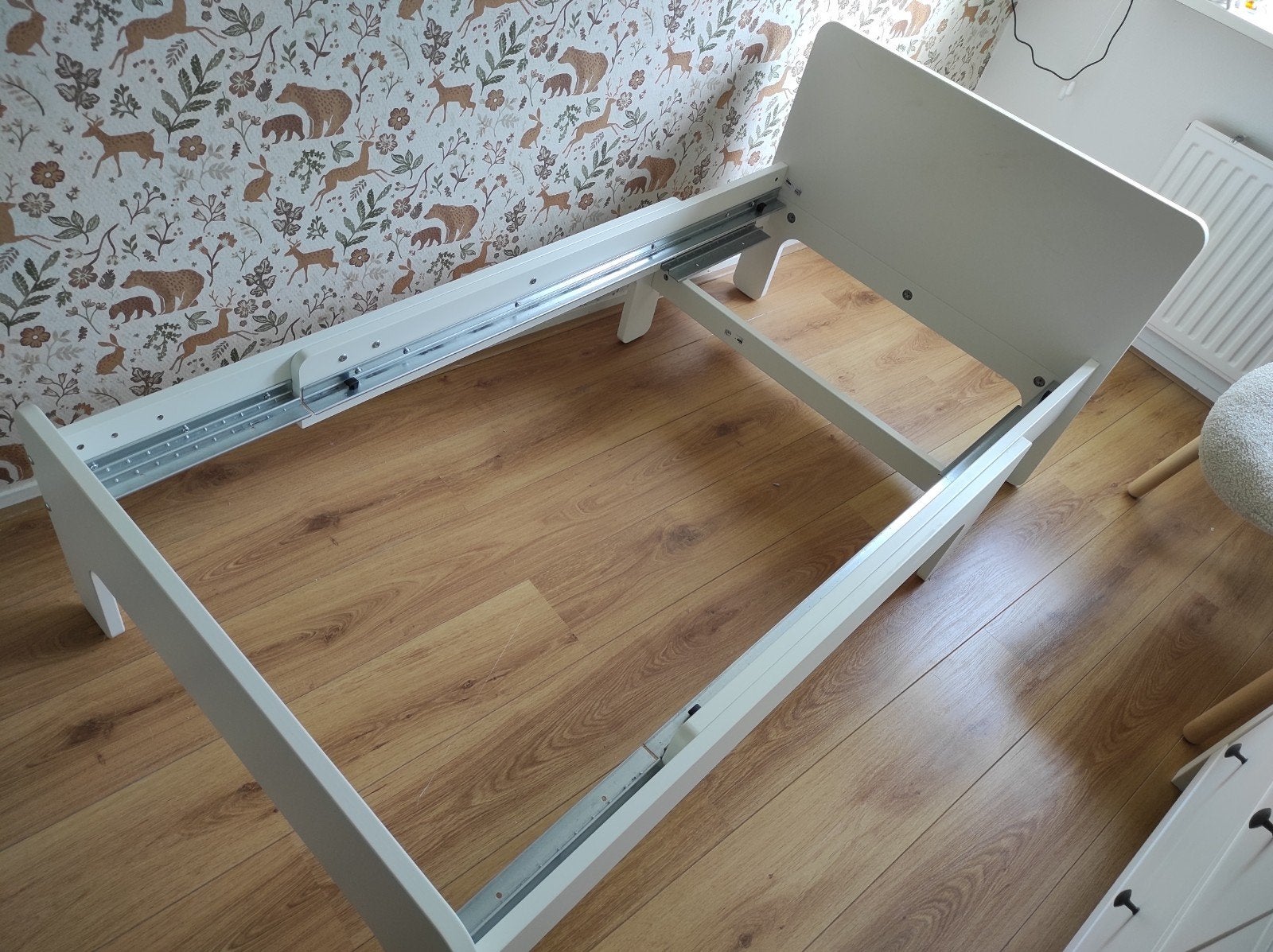 IKEA LURÖY eenpersoonsbed met lattenbodem, Ophalen, 90 cm, Eenpersoons, Wit