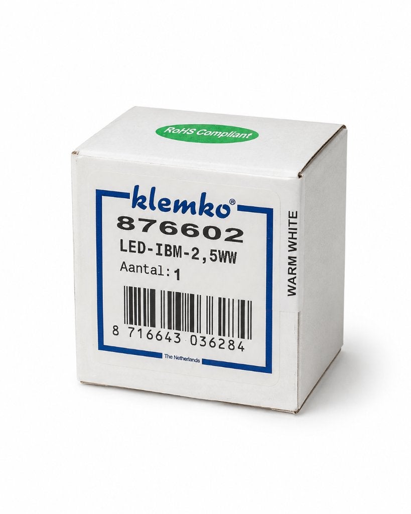 Klemko 876602 LED-IBM-2,5WW LED Module 2,5W 700mA Warm Wit, Overige merken, ., Overige typen, Nieuw