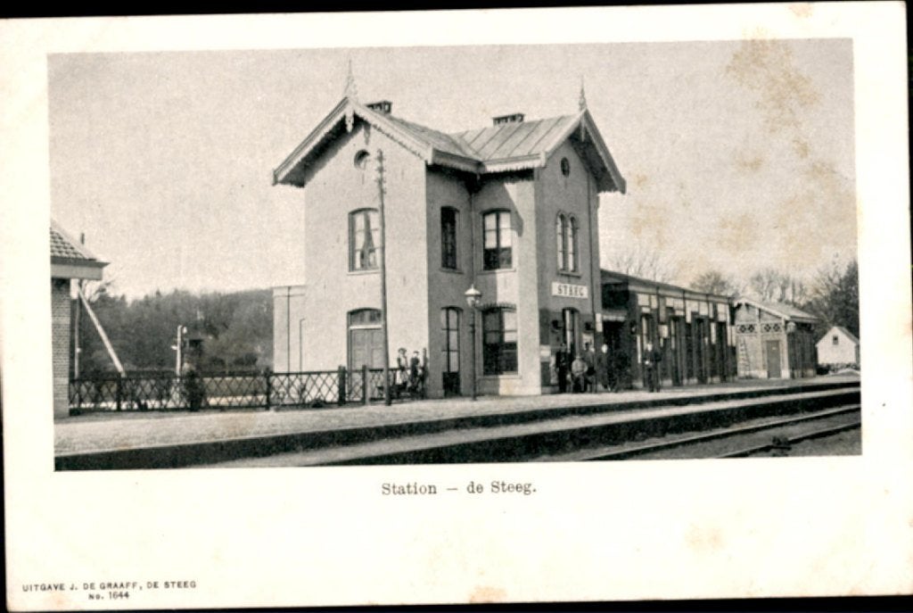 De Steeg KVR07 1906 Trein - Station, Ophalen of Verzenden, Voor 1920, Ongelopen, Gelderland