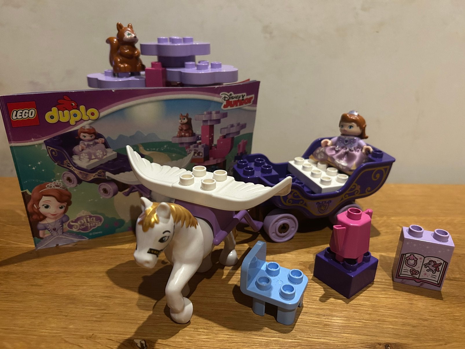 Lego Duplo Sofia het Prinsesje Magische koets set 10822, Gebruikt, Ophalen of Verzenden, Compleet, Disney