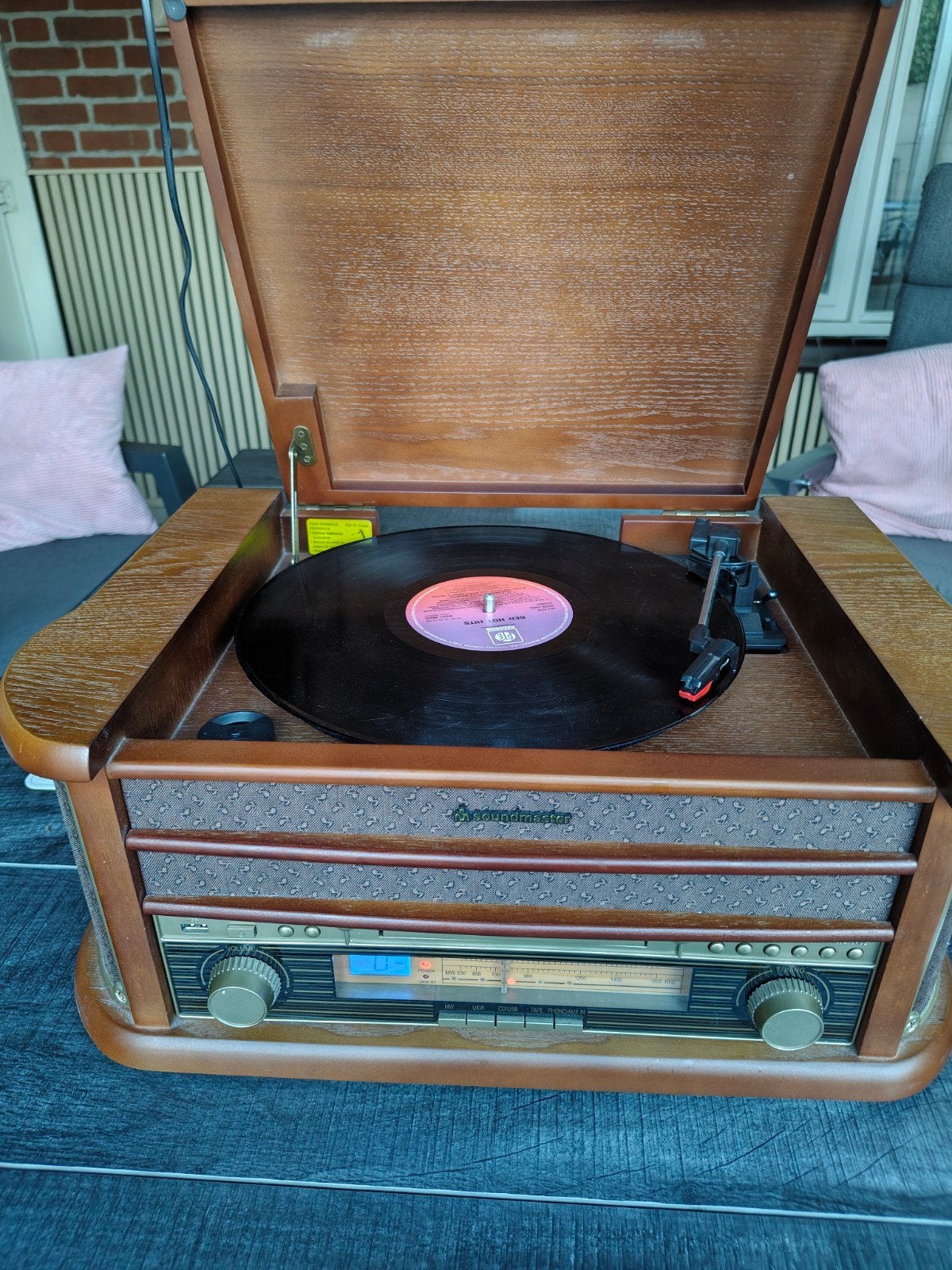 Soundmaster NR-513A Retro Muziekcenter - Nieuwstaat, Ophalen, Zo goed als nieuw, Platenspeler, Overige merken