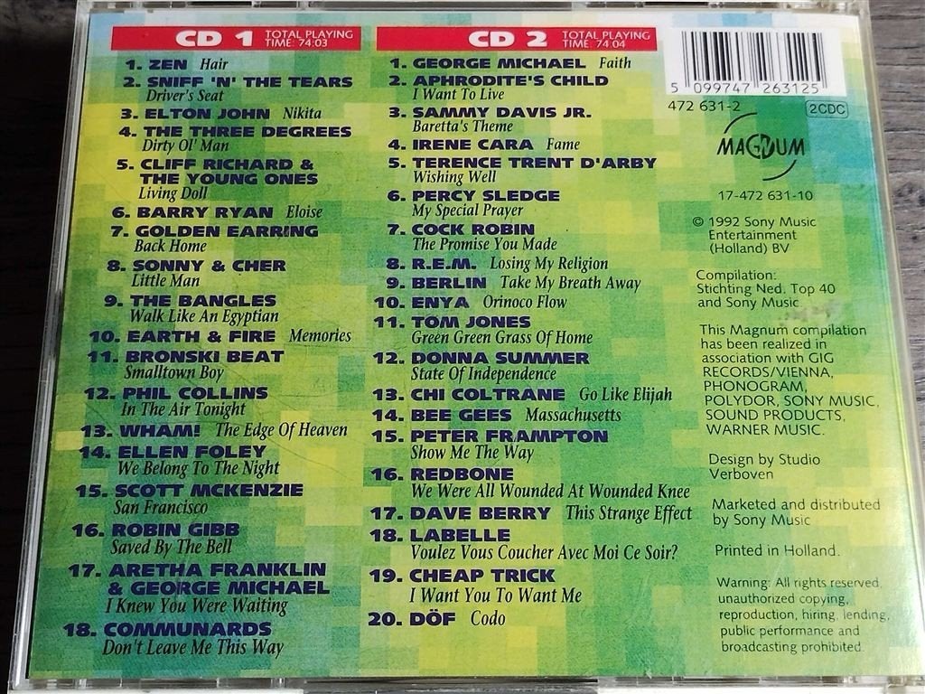 Nr 1 Hits Uit De Top 40 [1965 - 1991] 2CD, Ophalen of Verzenden, Zo goed als nieuw, Pop