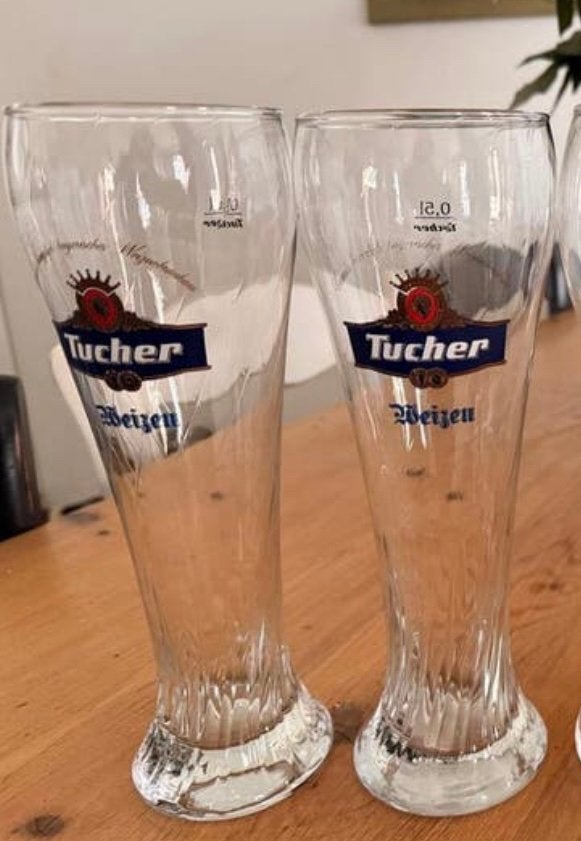Originele Duitse bierglazen, Verzamelen, Ophalen of Verzenden, Zo goed als nieuw, Glas of Glazen, Overige merken