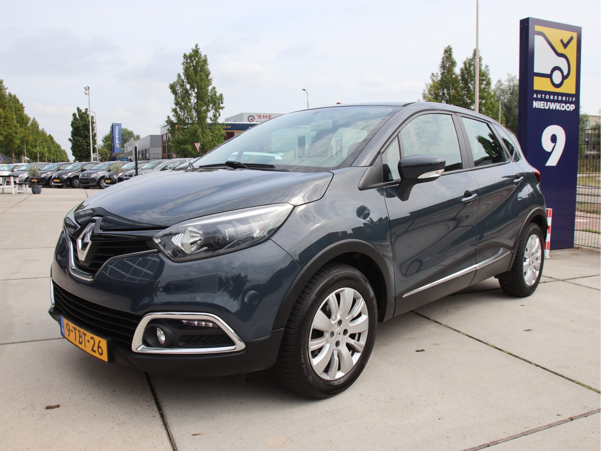 Renault Captur 0.9 TCe Expression Keyless, Airco, Navi NL-Au, Auto's, Stof, Gebruikt, Blauw, 49 €/maand