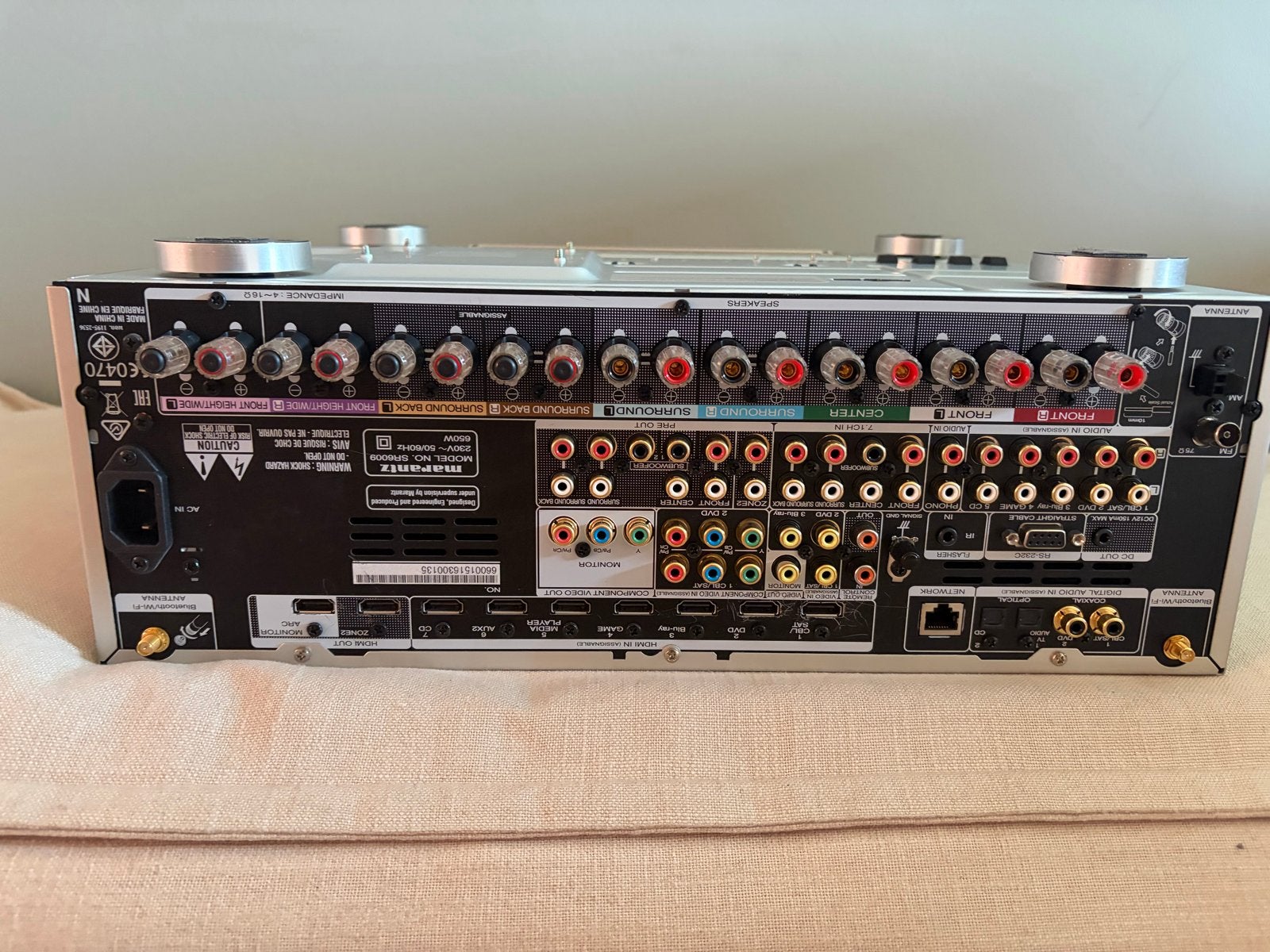 Marantz versterker - prima werkend, internetverbinding defec, 120 watt of meer, Ophalen, Marantz, Gebruikt