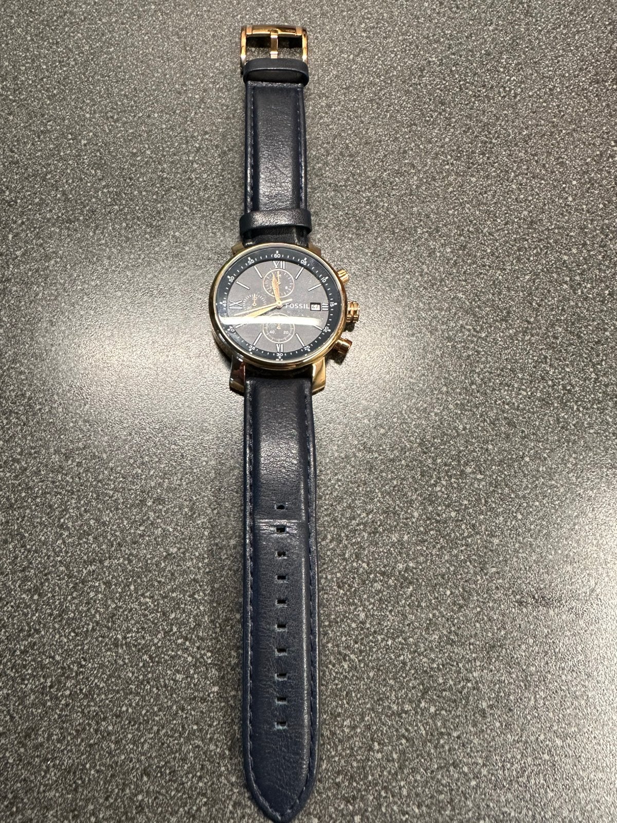 Fossil Rhett Chronograph, Staal, Fossil, Polshorloge, Ophalen of Verzenden