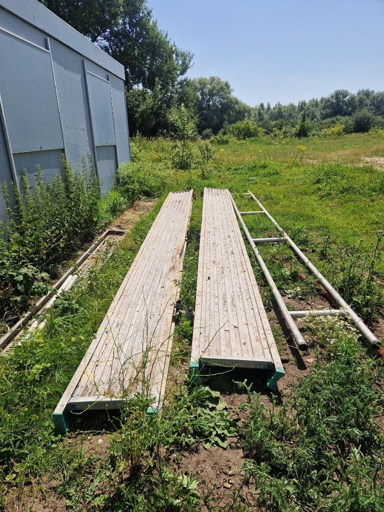 steiger loopbrug, Doe-het-zelf en Verbouw, Ladders en Trappen, Ophalen, Gebruikt, Trap, 4 meter of meer