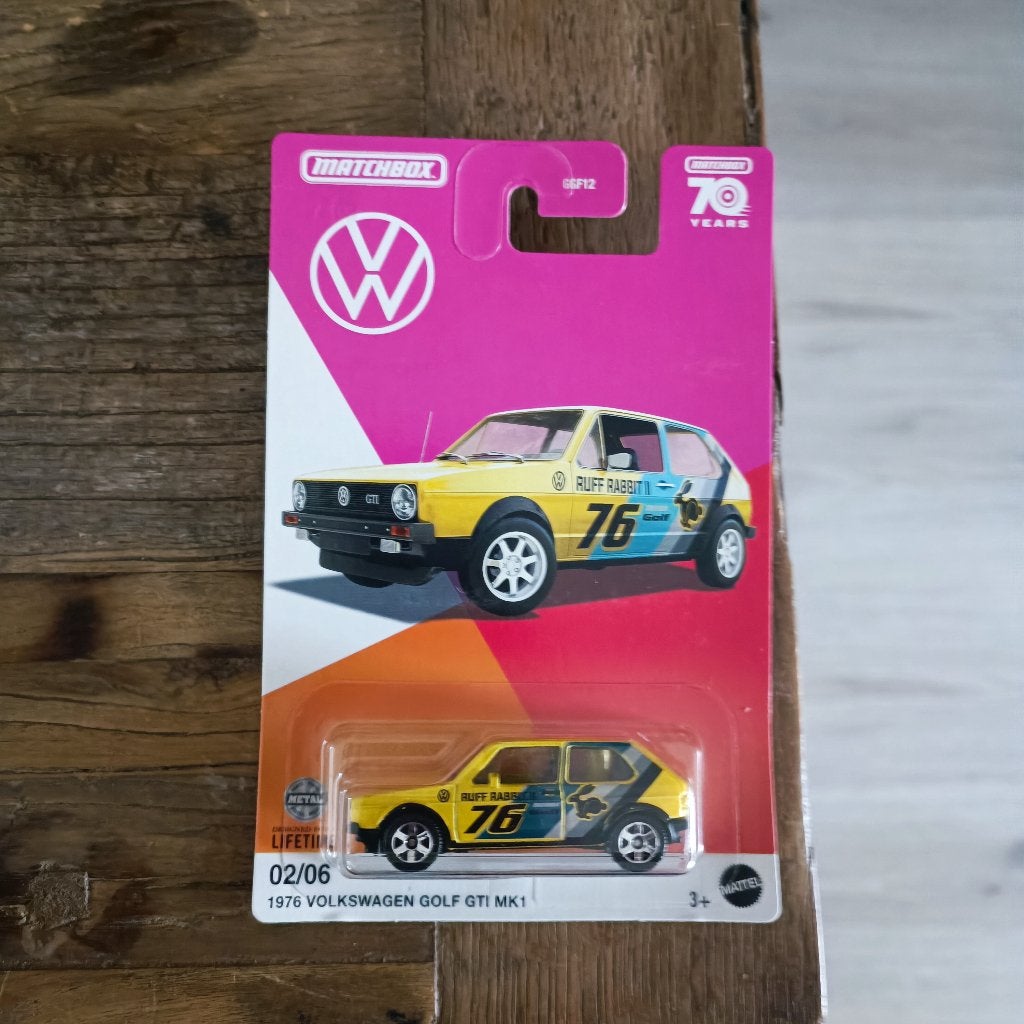 MATCHBOX 70TH ANNIVERSARY VOLKSWAGEN golf gti mk1 1976, Ophalen of Verzenden, Nieuw, Auto
