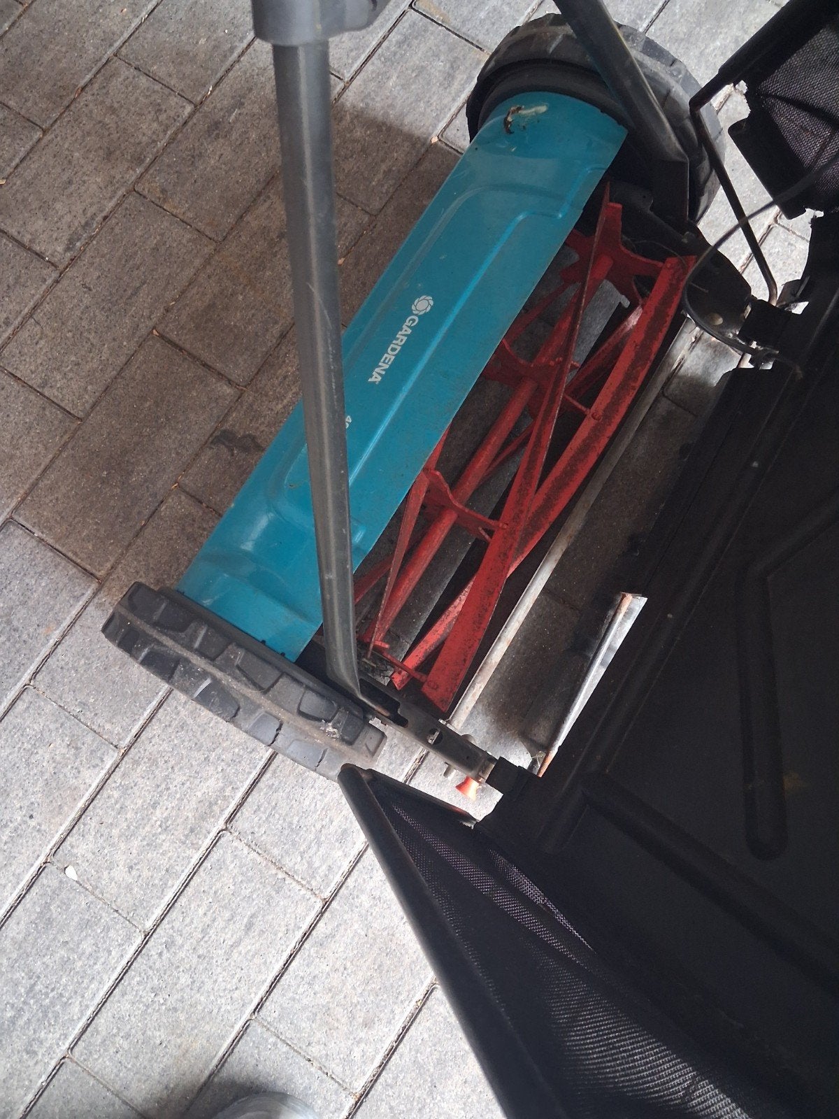 Gardena 400 Kooimesmaaier met opvangzak, Ophalen, Gebruikt, Handgrasmaaier, Opvangzak
