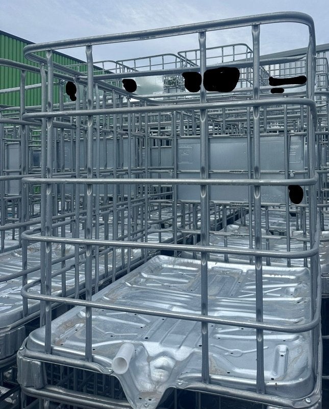 IBC Metalen Kooien / Korven (1000L), Ophalen, 100 cm of meer, 60 cm of meer, Zo goed als nieuw
