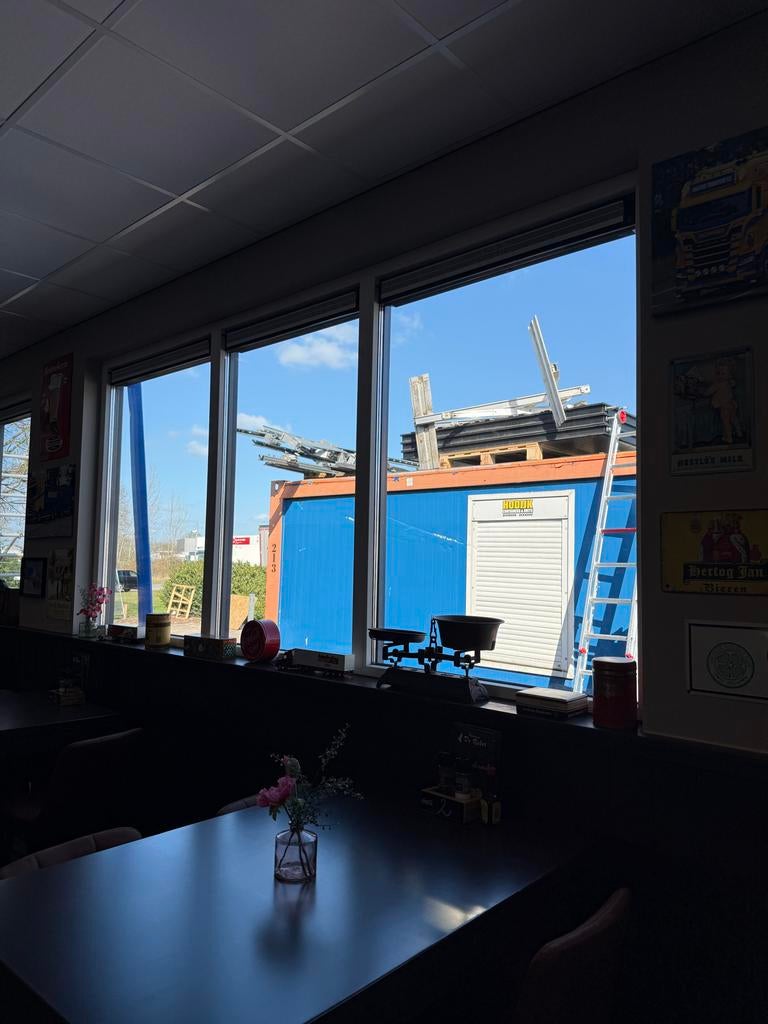 Nieuw raam Triple glas 320x160cm antraciet/wit ventilatie, Doe-het-zelf en Verbouw, Ophalen of Verzenden, Nieuw, Gevelraam of Ruit