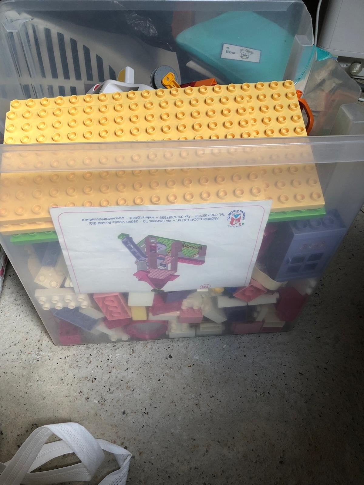 Grote doos met diverse Lego en Duplo bouwstenen, Ophalen, Gebruikt, Inclusief extra onderdelen, Lego