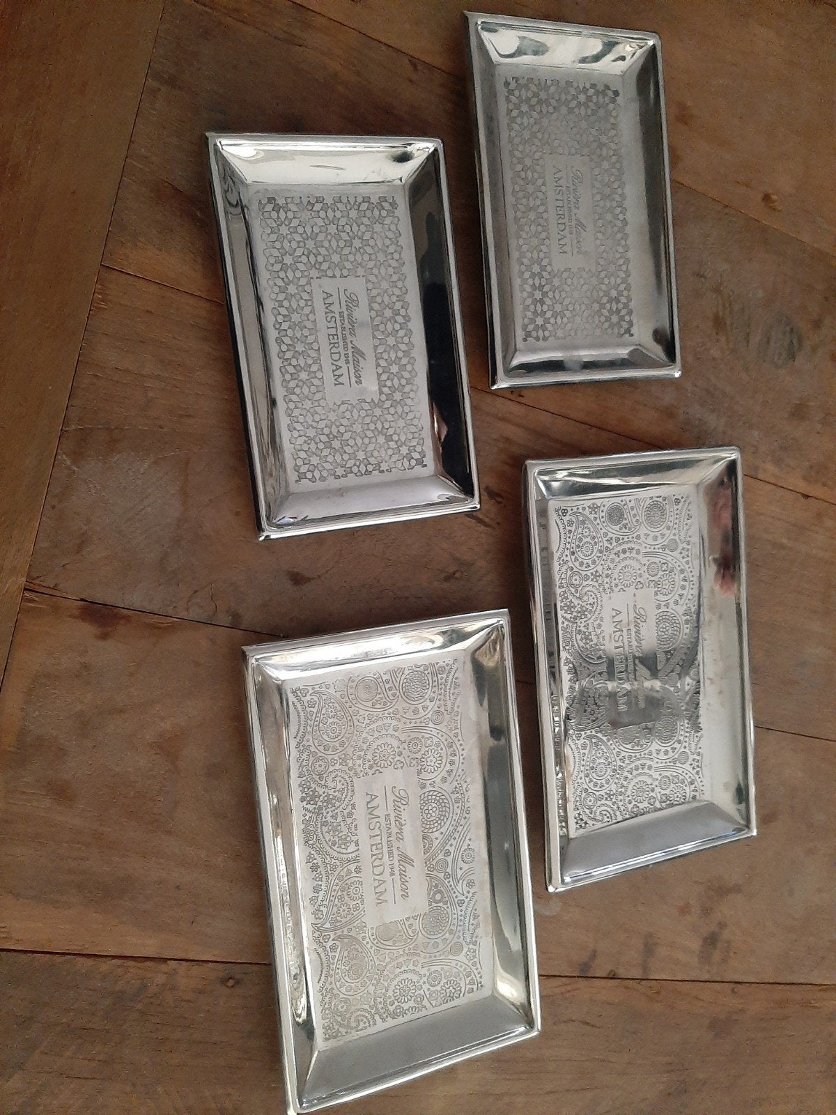 4 Riviera Maison serveerschaaltjes - Nieuw, Schaal, Nieuw, Ophalen of Verzenden, Metaal