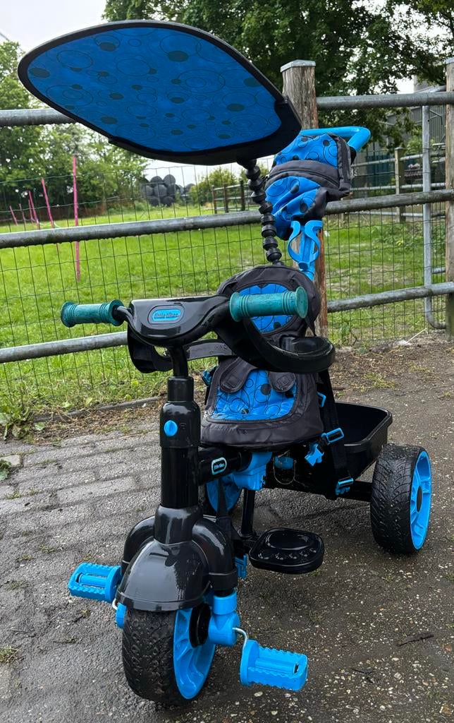 Little Tikes 4-in-1 Driewieler met Duwstang, Ophalen of Verzenden, Zo goed als nieuw, Velgrem, Duwstang