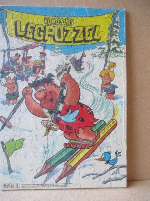 adv10654 flintstones puzzel, Ophalen, Overige figuren, Gebruikt, Boek of Spel